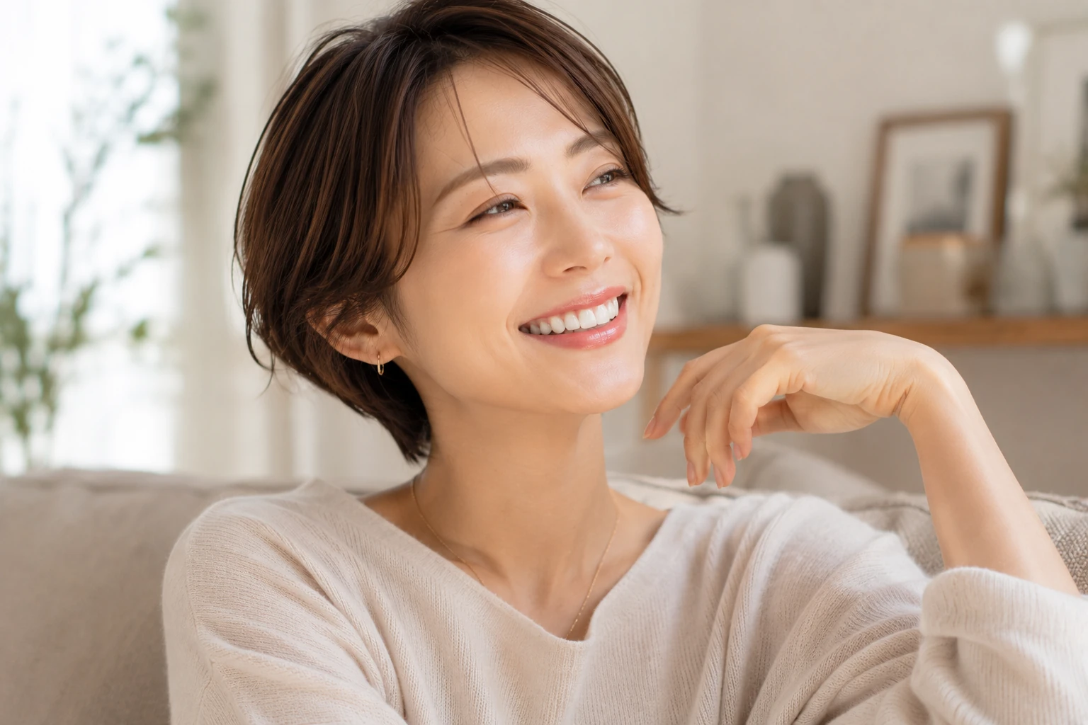 笑顔・表情のイメージ（イメージ写真・施術結果ではありません）