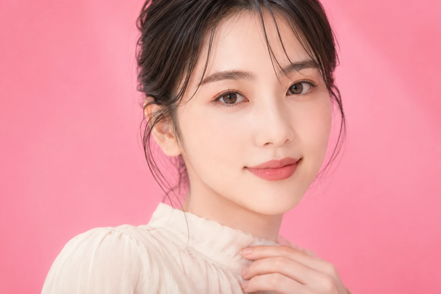 華やかに微笑む女性のイメージ（イメージ写真・施術結果ではありません）