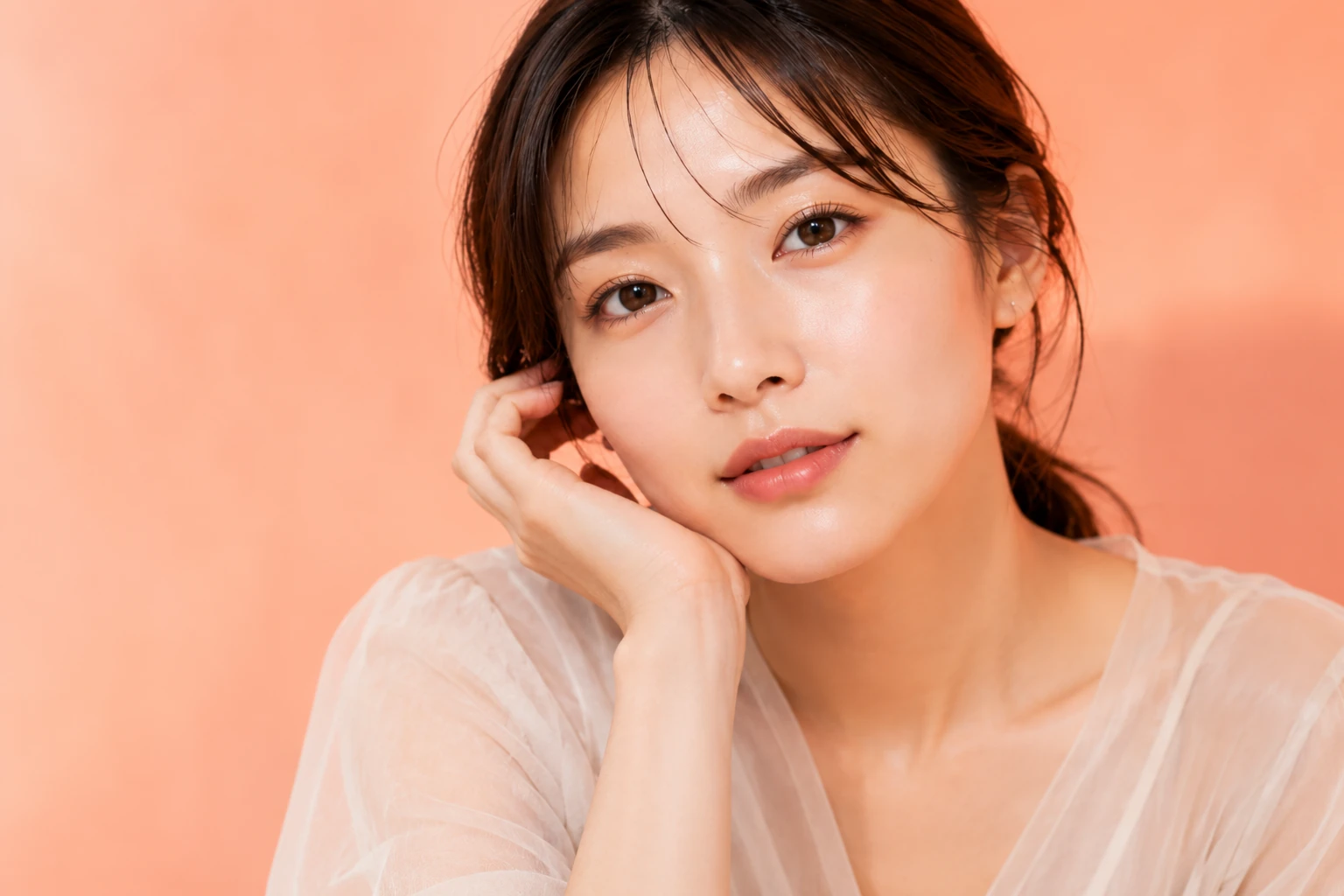メリハリのある口元の女性のイメージ（イメージ写真・施術結果ではありません）