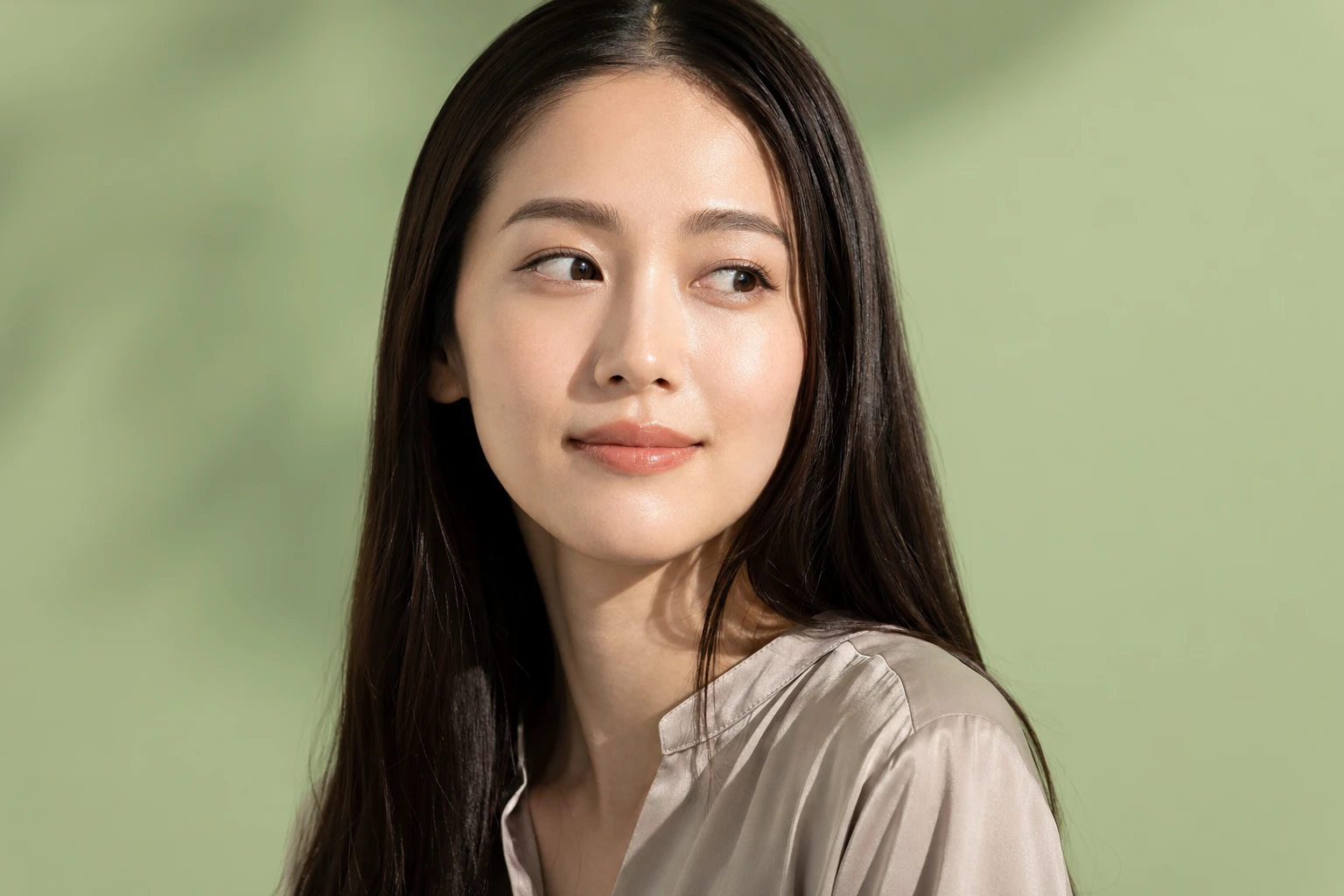 やわらかな表情の女性のイメージ（イメージ写真・施術結果ではありません）