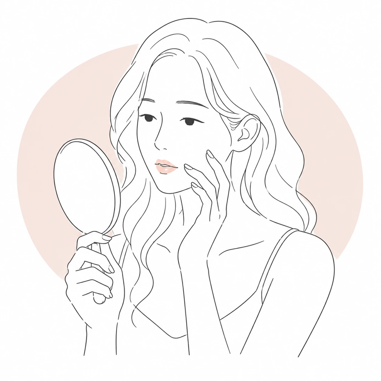 人中短縮を受けたが唇の外側のバランスが気になるお悩みのイラスト(イメージ)