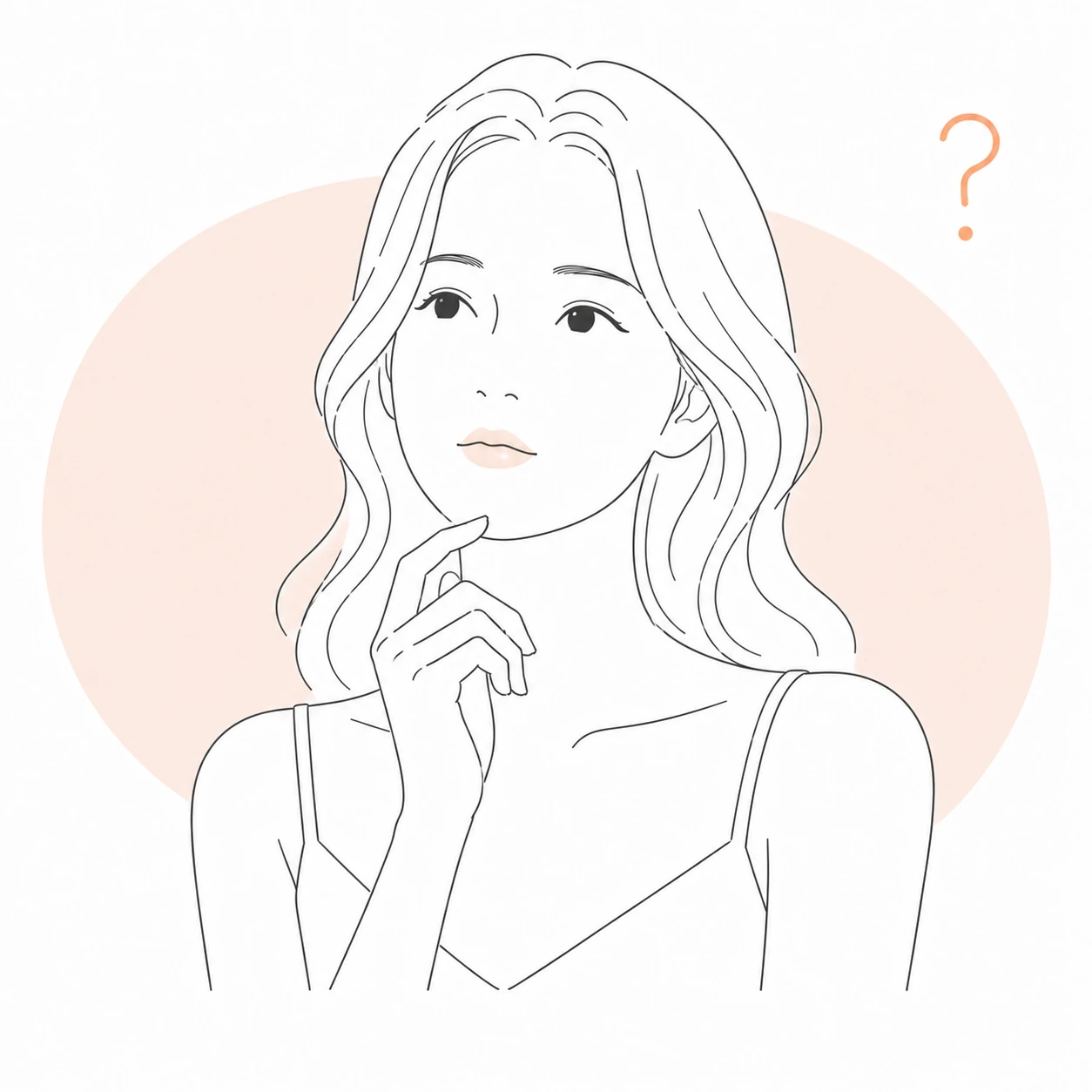 自分らしい唇の形を長く保ちたいお悩みのイラスト（イメージ）