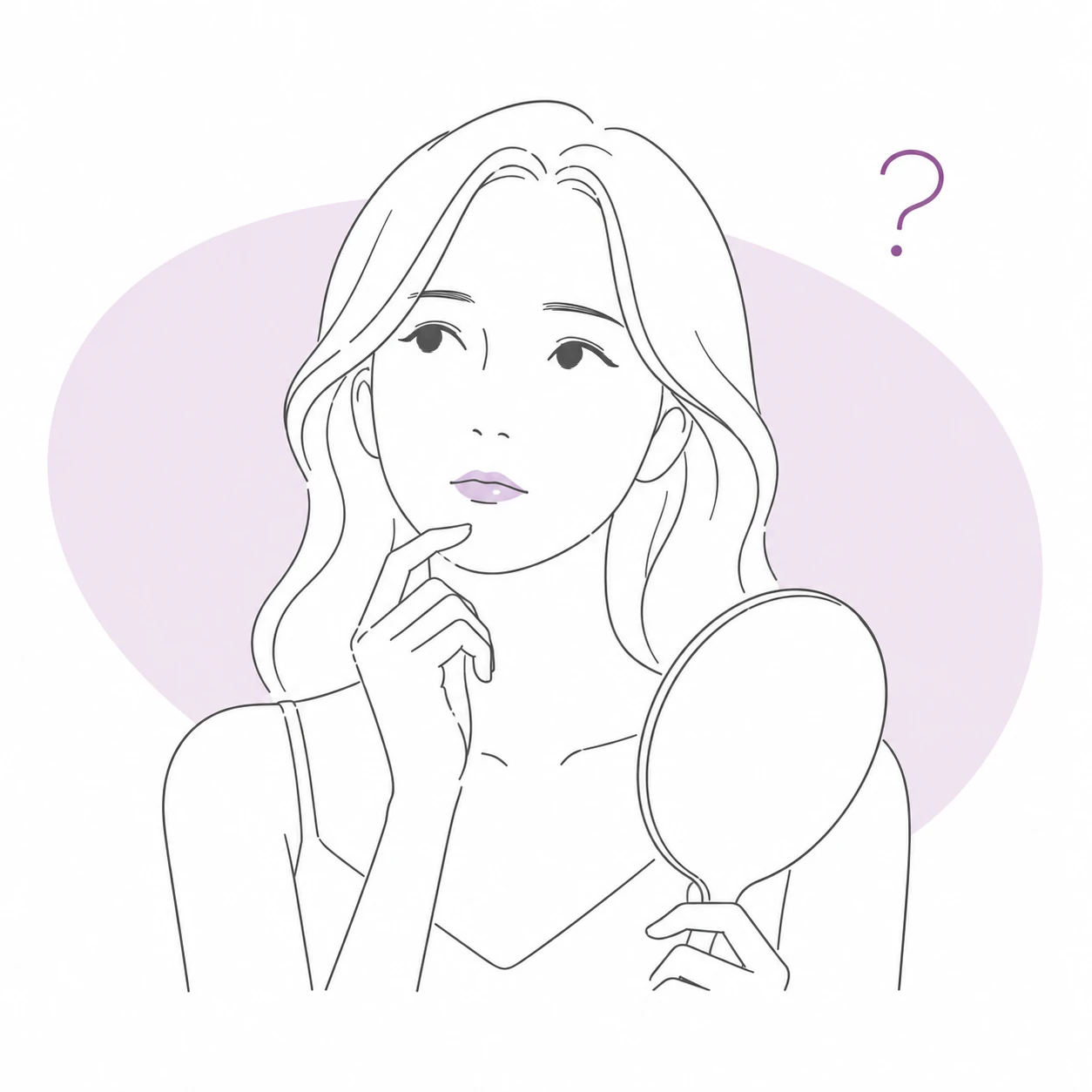 ヒアルロン酸やボトックスでは物足りず根本から変えたいお悩みのイラスト(イメージ)