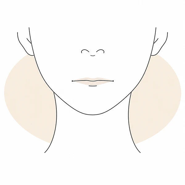 唇が薄くボリュームが足りないお悩みのイラスト（イメージ）